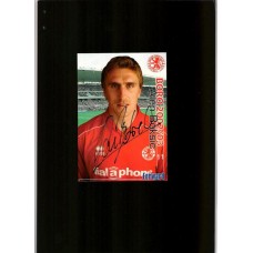 Middlesbrough football club card signed by Alen Boksic